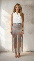 Multi Fringe Skirt