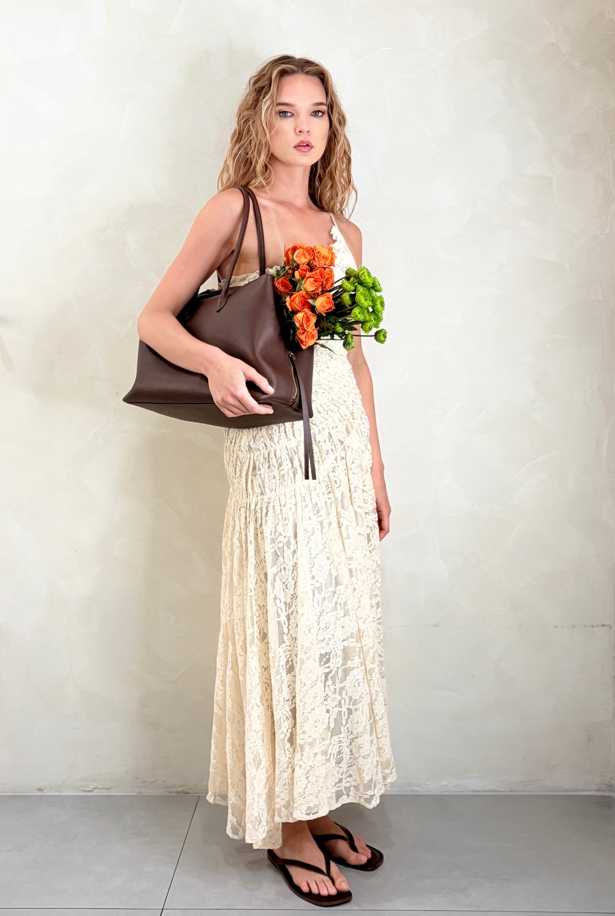 Amelia Lace Midi Dress