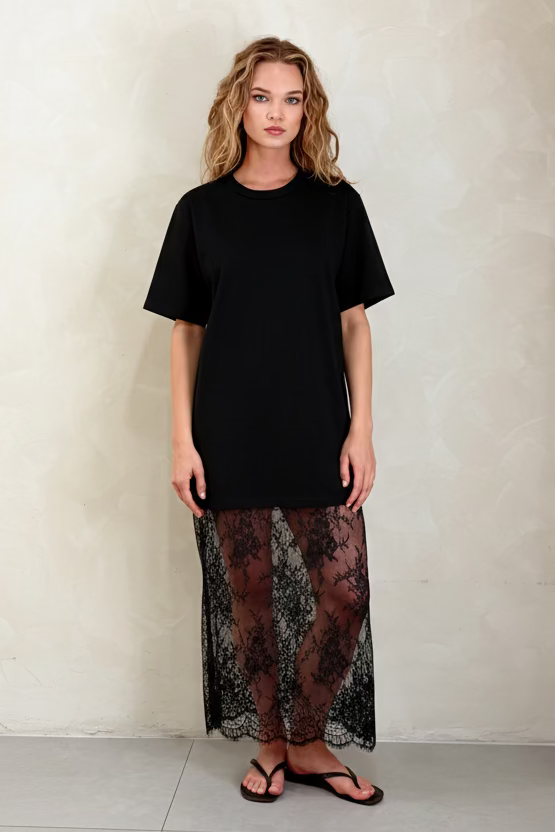 The Lane Contrast T shirt Dress