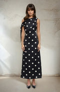 Dotted Asym Dress